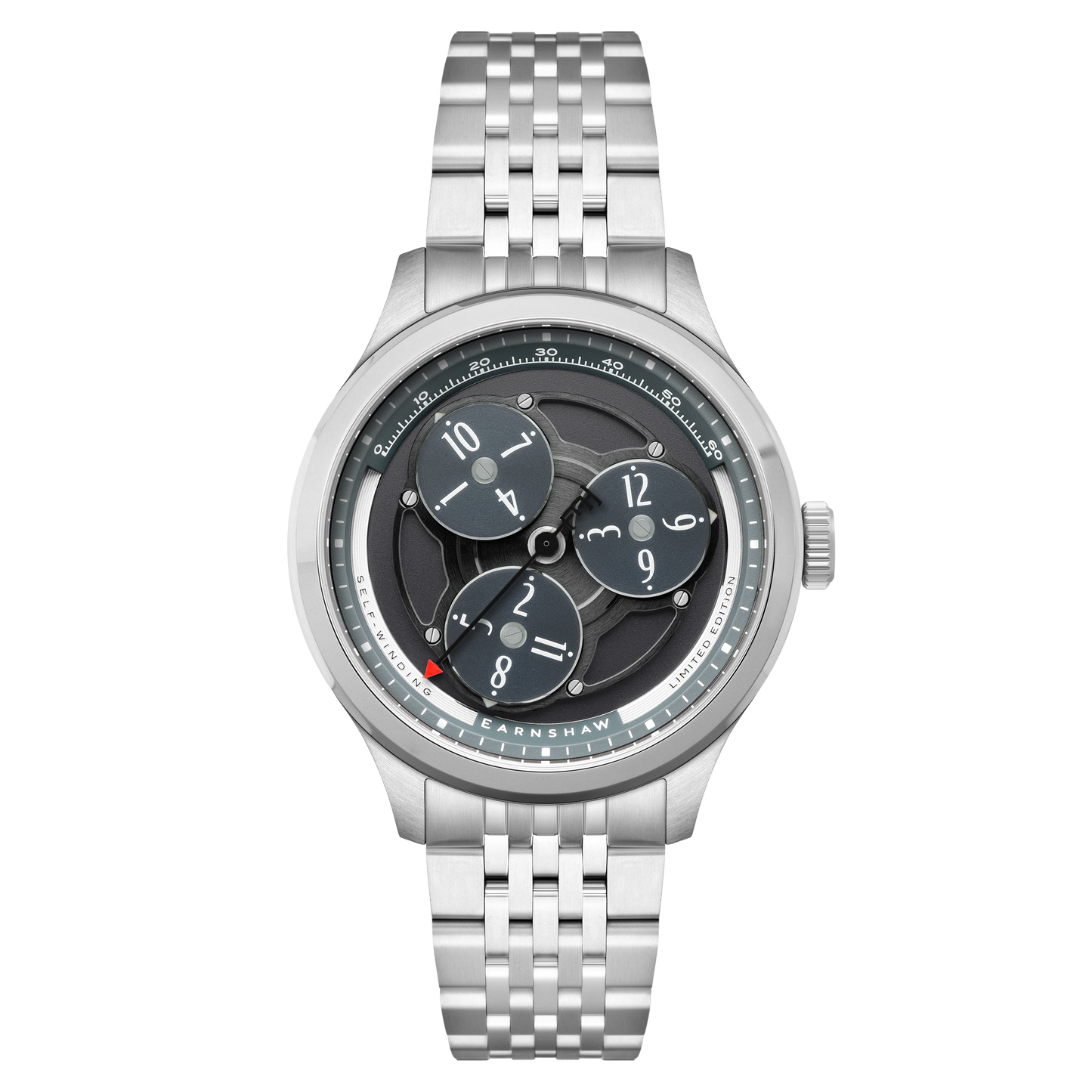 Thomas Earnshaw Men's 43mm Hexham Trisect Automatic Limited Edition Bracelet Watch