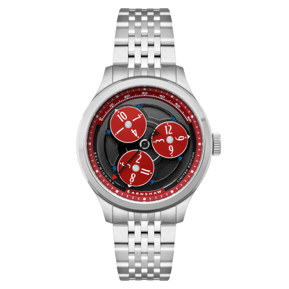Thomas Earnshaw Men's 43mm Hexham Trisect Automatic Limited Edition Bracelet Watch