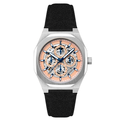 Thomas Earnshaw Men's 42mm Drake Automatic Triple Calendar Leather Strap Watch