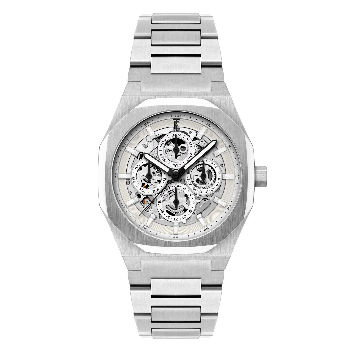Thomas Earnshaw Men's 42mm Drake Automatic Triple Calendar Bracelet Watch