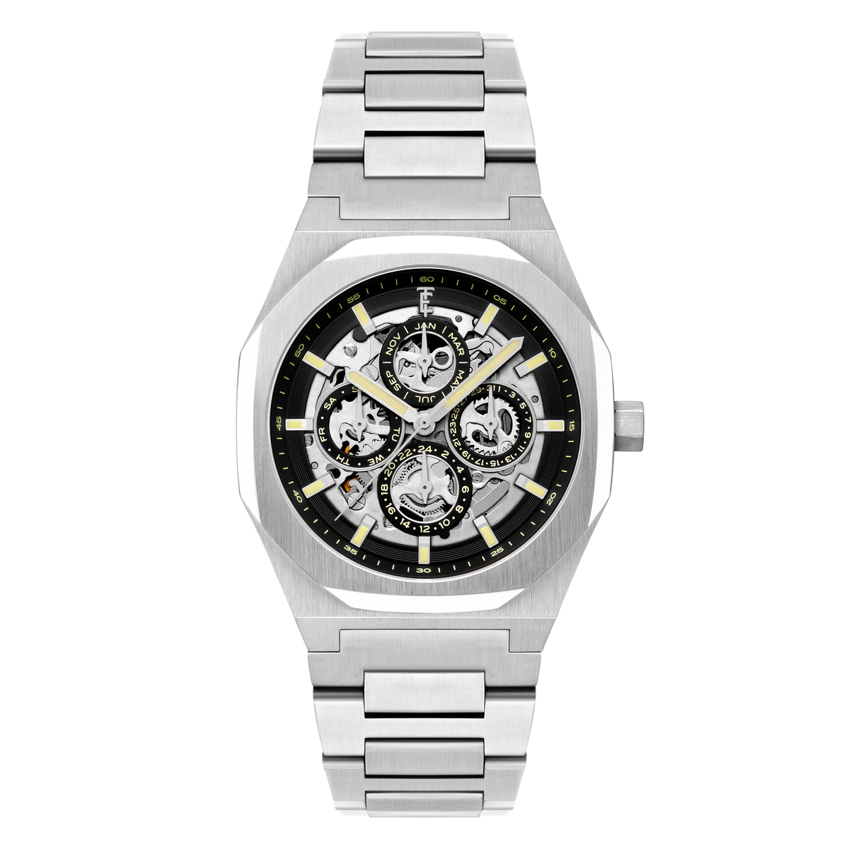 Thomas Earnshaw Men's 42mm Drake Automatic Triple Calendar Bracelet Watch
