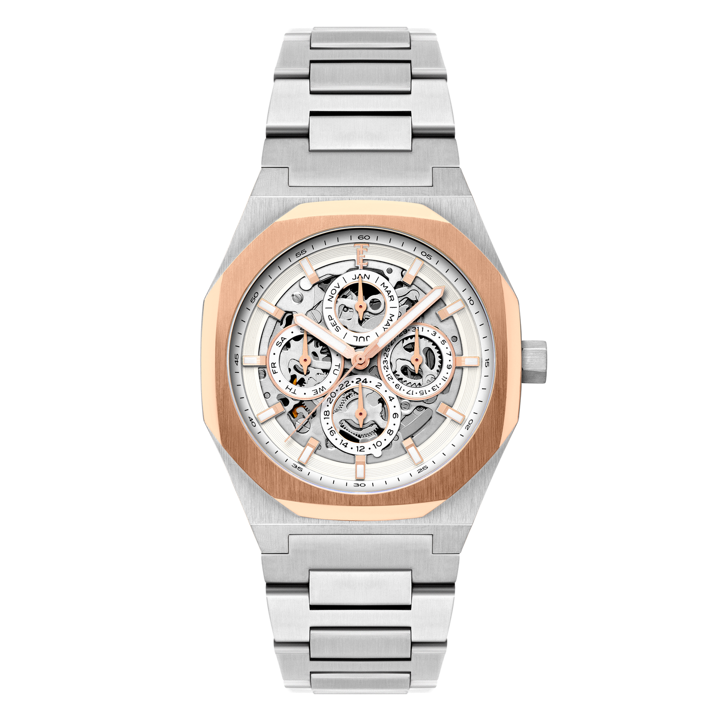 Thomas Earnshaw Men's 42mm Drake Automatic Triple Calendar Bracelet Watch