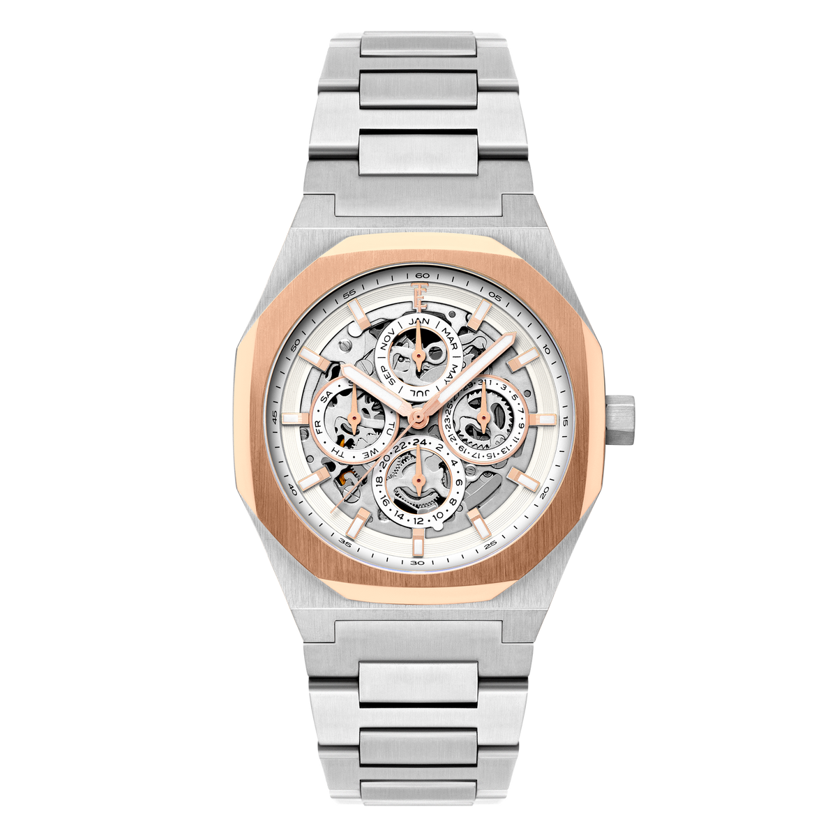 Thomas Earnshaw Men's 42mm Drake Automatic Triple Calendar Bracelet Watch