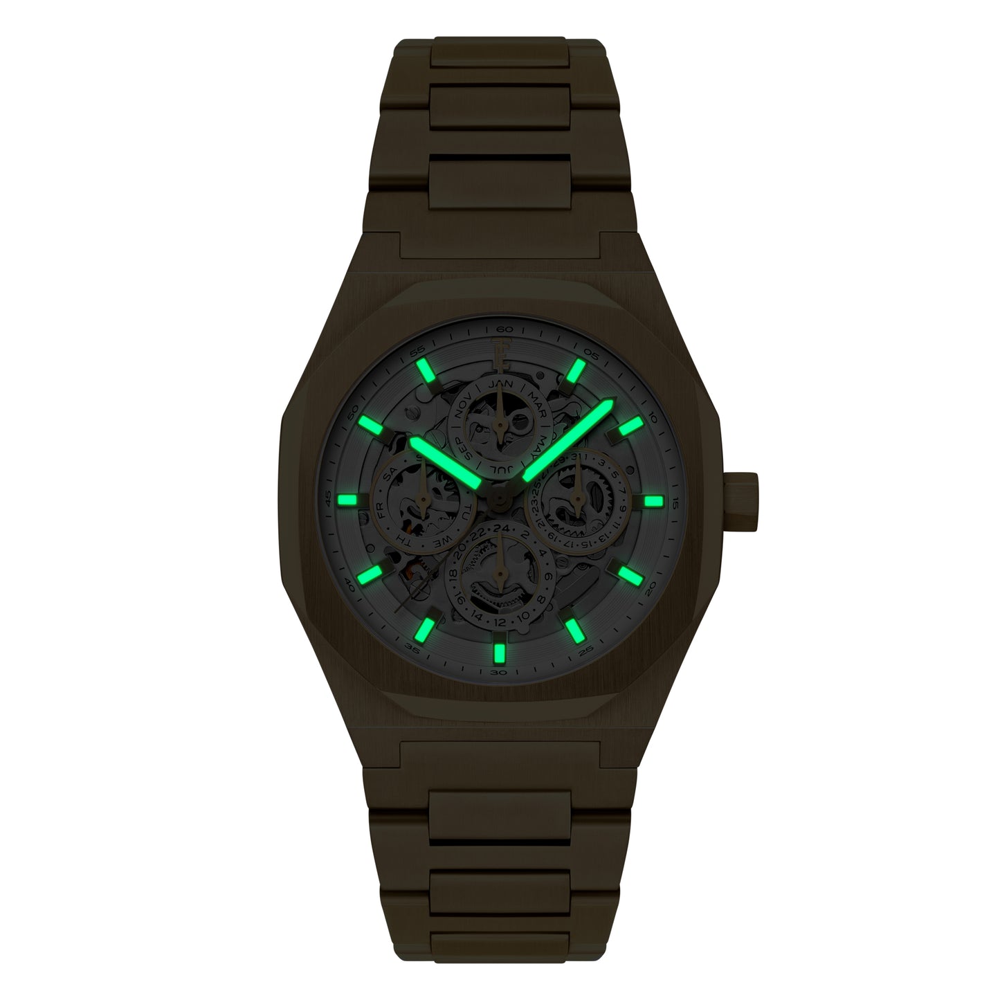 Thomas Earnshaw Men's 42mm Drake Automatic Triple Calendar Bracelet Watch