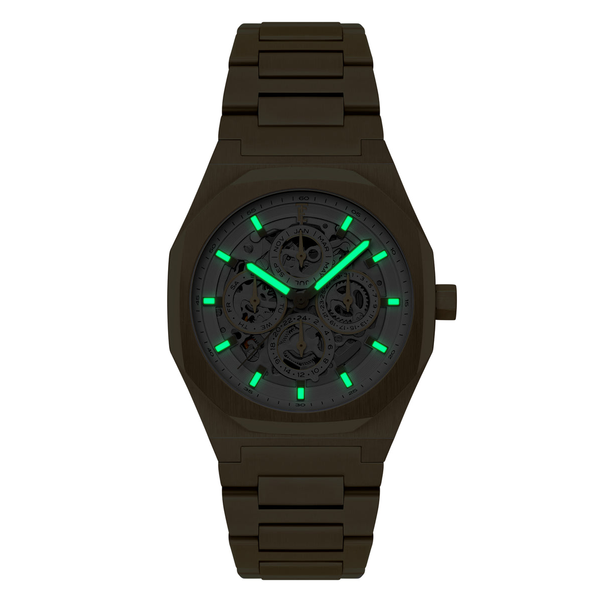 Thomas Earnshaw Men's 42mm Drake Automatic Triple Calendar Bracelet Watch