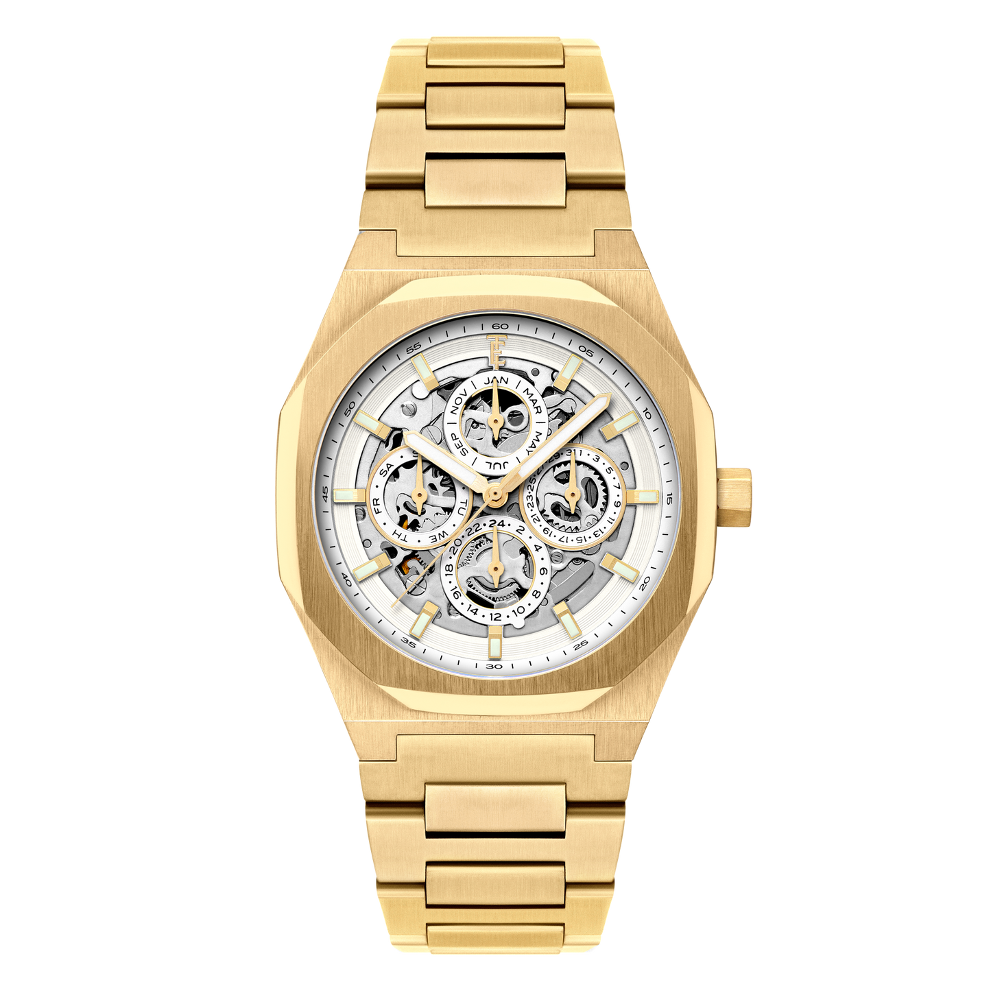 Thomas Earnshaw Men's 42mm Drake Automatic Triple Calendar Bracelet Watch