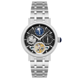 Thomas Earnshaw Men's 42mm Beaufort Automatic Dual Time Moonphase Bracelet Watch