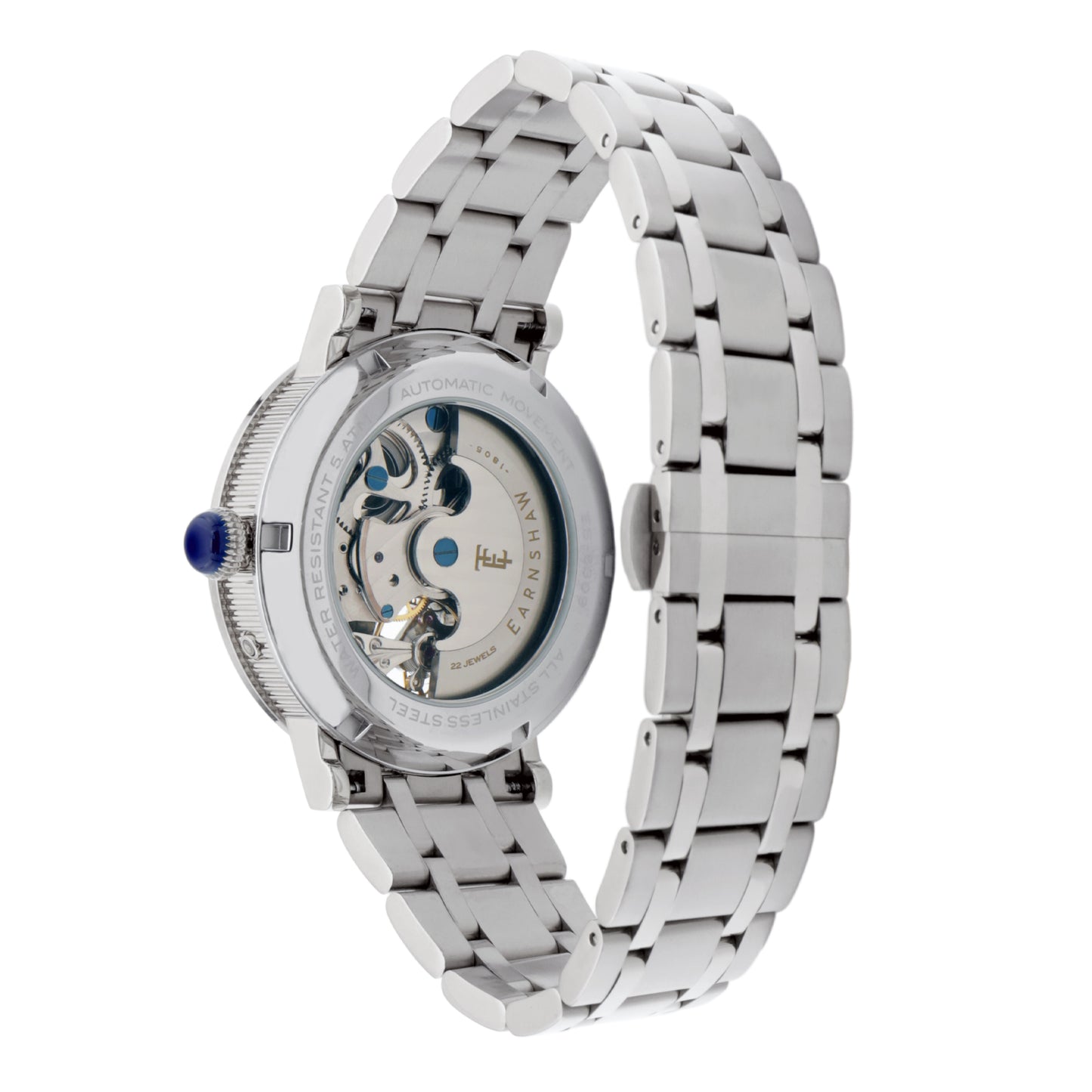 Thomas Earnshaw Men's 42mm Beaufort Automatic Dual Time Moonphase Bracelet Watch