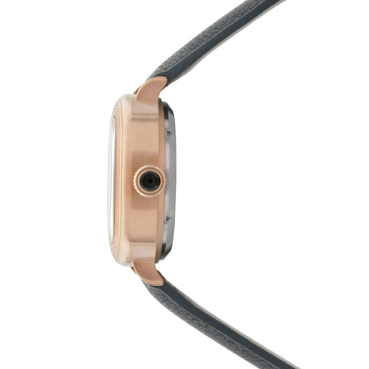 Thomas Earnshaw Men's 38mm Chester Automatic Skeletonized Square Leather Strap Watch