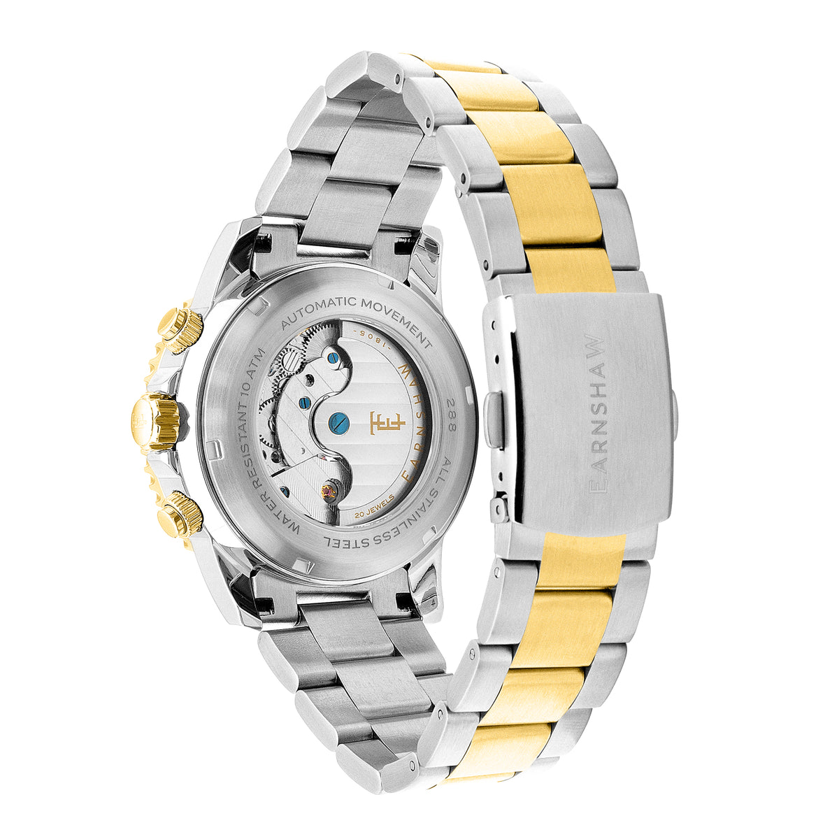 Thomas Earnshaw Men's 43mm Admiral Duncan Automatic Grand Date Calendar Two-Tone Bracelet Watch