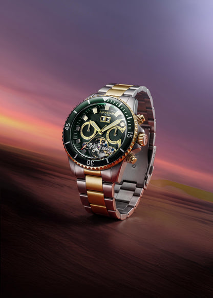 Thomas Earnshaw Men's 43mm Admiral Duncan Automatic Grand Date Calendar Two-Tone Bracelet Watch
