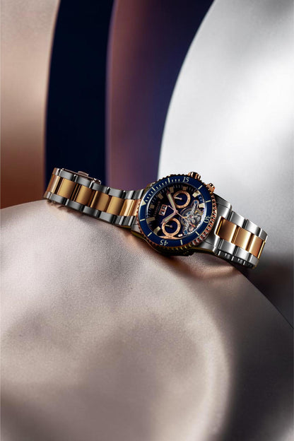 Thomas Earnshaw Men's 43mm Admiral Duncan Automatic Grand Date Calendar Two-Tone Bracelet Watch