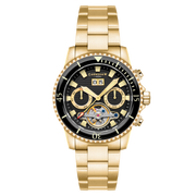 Thomas Earnshaw Men's 43mm Admiral Duncan Automatic Grand Date Calendar Goldtone Bracelet Watch
