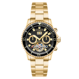 Thomas Earnshaw Men's 43mm Admiral Duncan Automatic Grand Date Calendar Goldtone Bracelet Watch