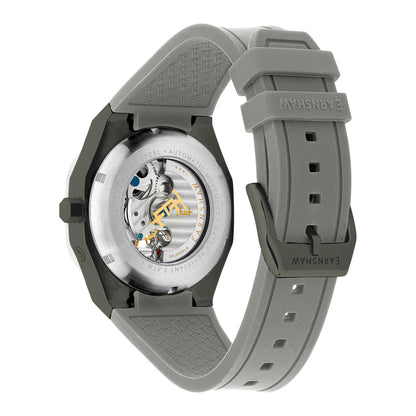 Thomas Earnshaw Men's 42mm Drake Automatic Dual Time Rubber Strap Watch