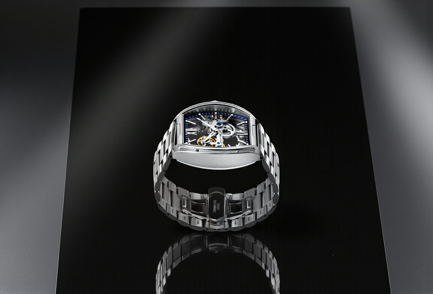 Thomas Earnshaw Men's 45mm Knightsbridge Automatic Barrel Bracelet Watch