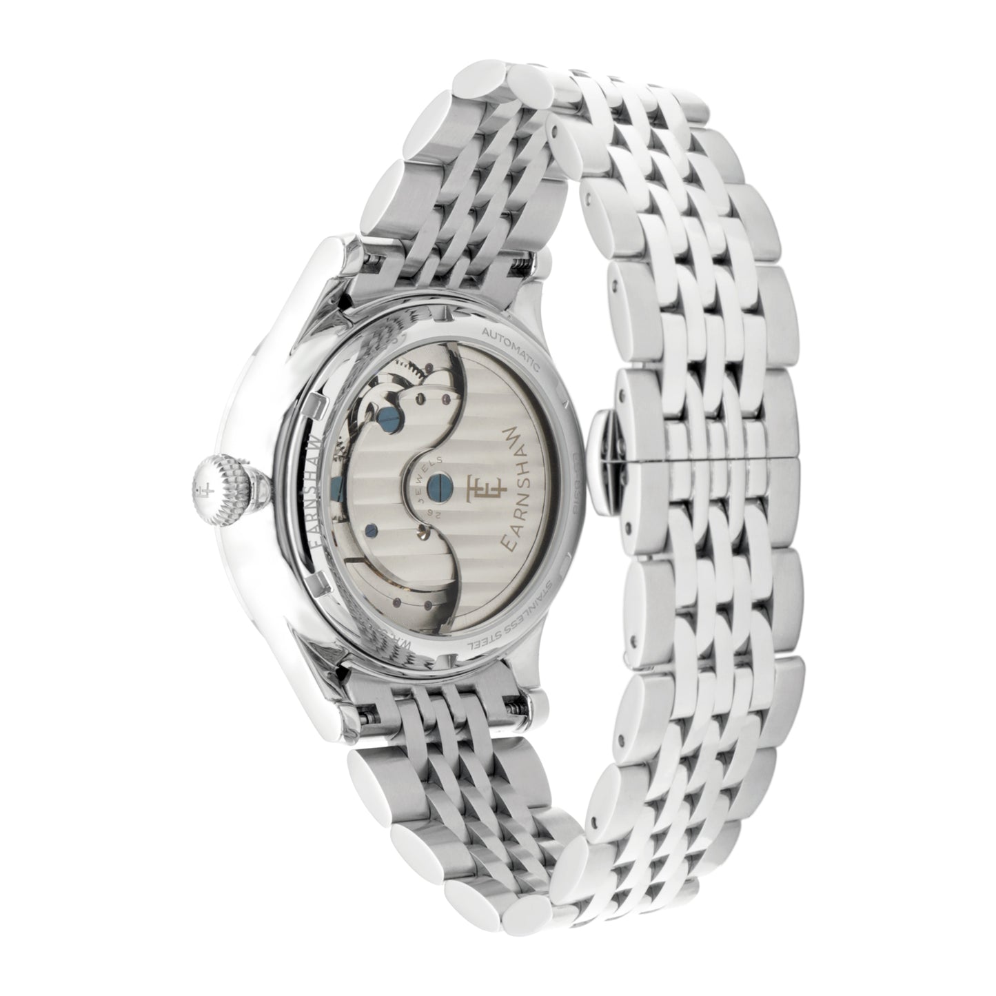 Thomas Earnshaw Men's 42mm Dalton Automatic Open Heart Balance Bracelet Watch
