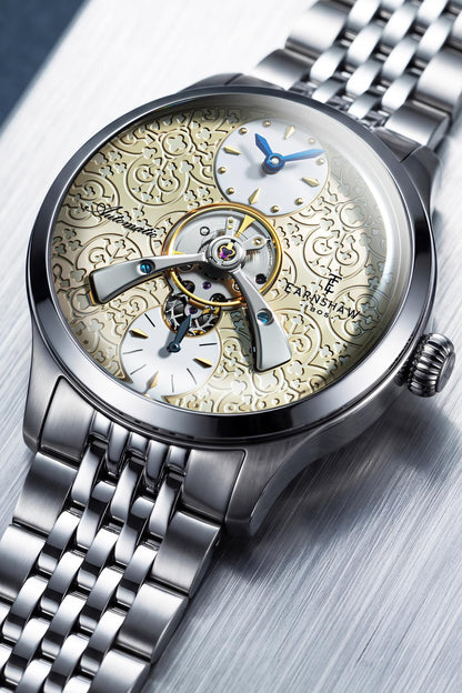 Thomas Earnshaw Men's 42mm Dalton Automatic Open Heart Balance Bracelet Watch