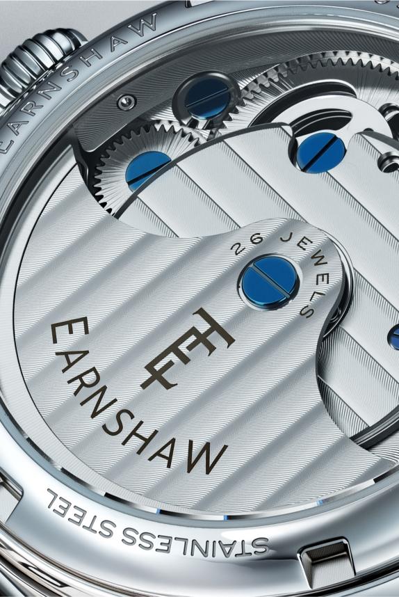 Thomas Earnshaw Men's 42mm Dalton Automatic Open Heart Balance Bracelet Watch