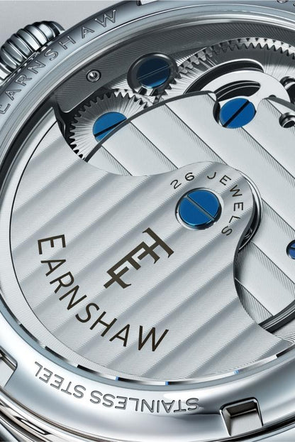 Thomas Earnshaw Men's 42mm Dalton Automatic Open Heart Balance Bracelet Watch