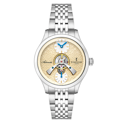 Thomas Earnshaw Men's 42mm Dalton Automatic Open Heart Balance Bracelet Watch