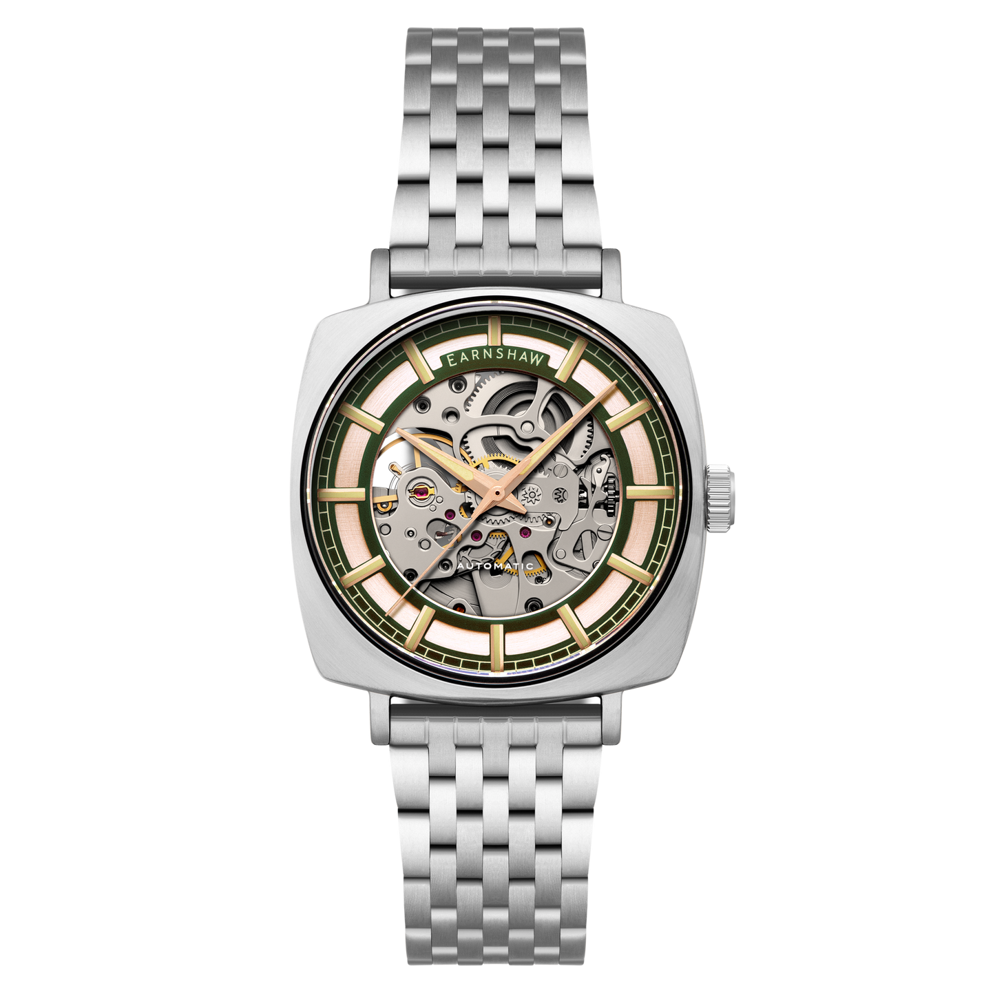 Thomas Earnshaw Men's 40mm Moorgate Automatic Skeletonized Bracelet Watch