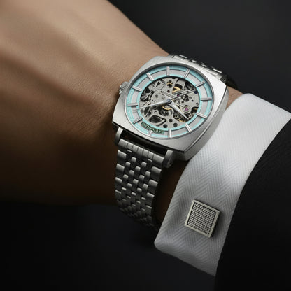 Thomas Earnshaw Men's 40mm Moorgate Automatic Skeletonized Bracelet Watch