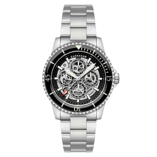 Thomas Earnshaw Men's 43mm Duncan Automatic Triple Calendar Bracelet Watch