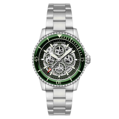Thomas Earnshaw Men's 43mm Duncan Automatic Triple Calendar Bracelet Watch