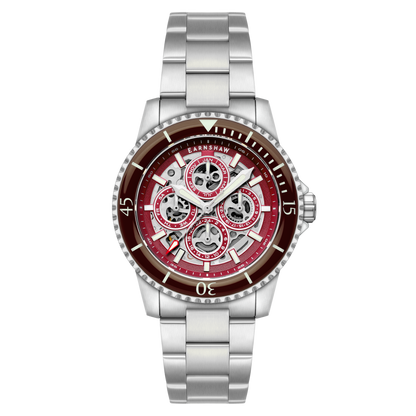 Thomas Earnshaw Men's 43mm Duncan Automatic Triple Calendar Bracelet Watch