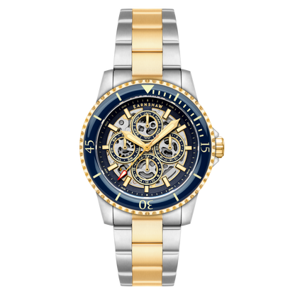 Thomas Earnshaw Men's 43mm Duncan Automatic Triple Calendar Two-Tone Bracelet Watch