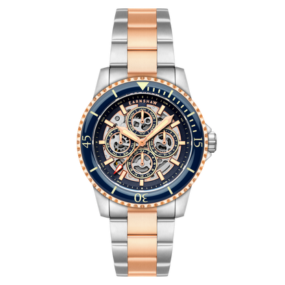 Thomas Earnshaw Men's 43mm Duncan Automatic Triple Calendar Two-Tone Bracelet Watch