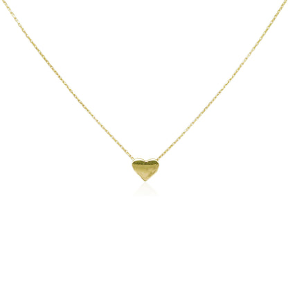 14K Italian Gold Petite Heart Necklace
