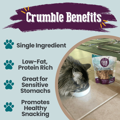 Farm To Pet All-Natural Fish Crumbles Cat Treats