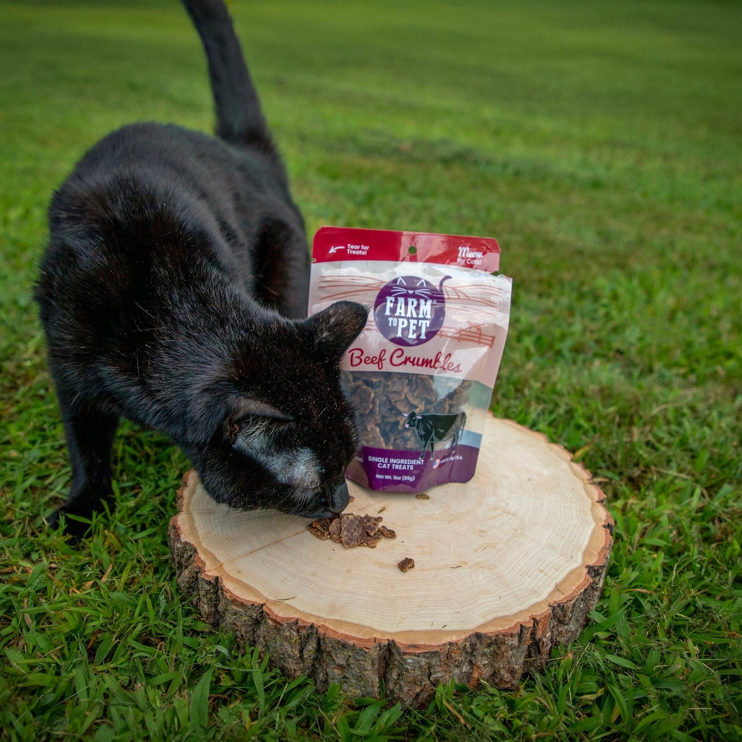 Farm To Pet High Protein Beef Crumbles Cat Treats
