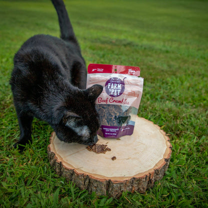 Farm To Pet High Protein Beef Crumbles Cat Treats