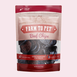 Farm To Pet Single-Ingredient Beef Chips Dog Treats
