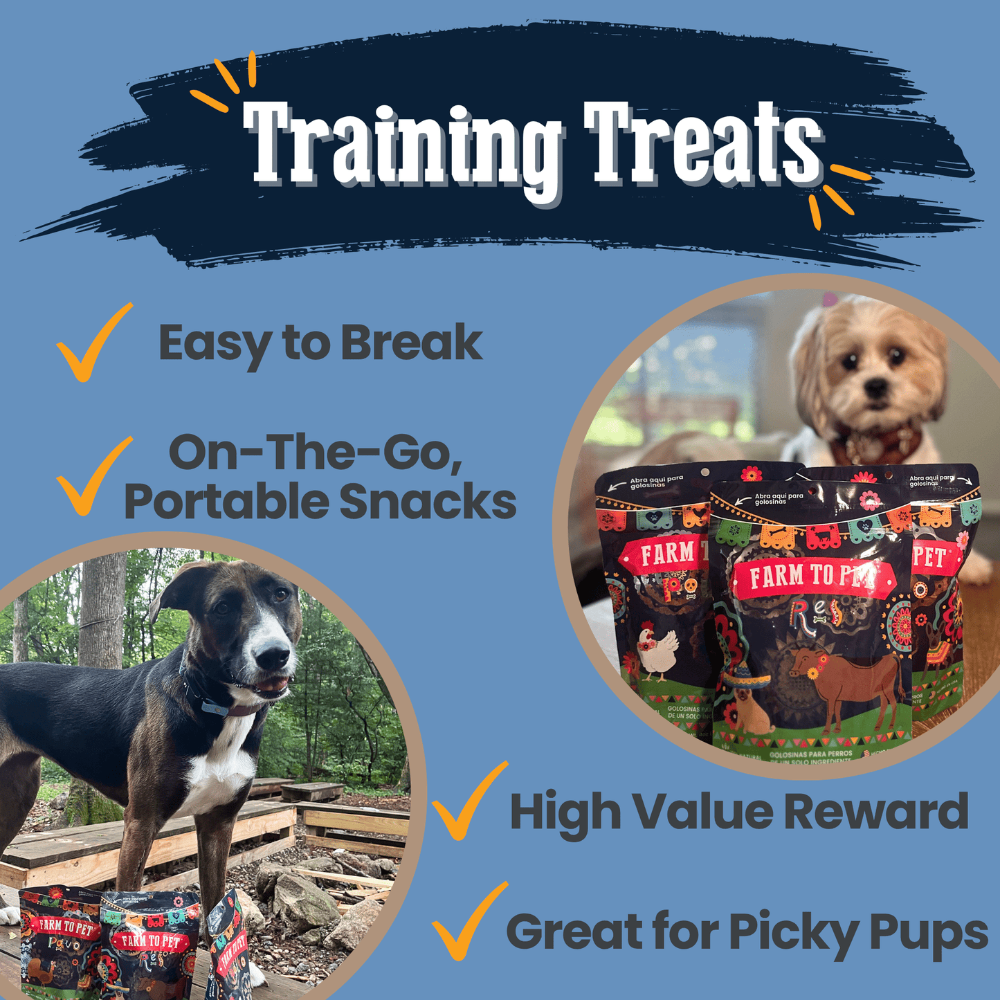 Farm To Table Premios Para Perros Fiesta Dog Treat Variety Bundle