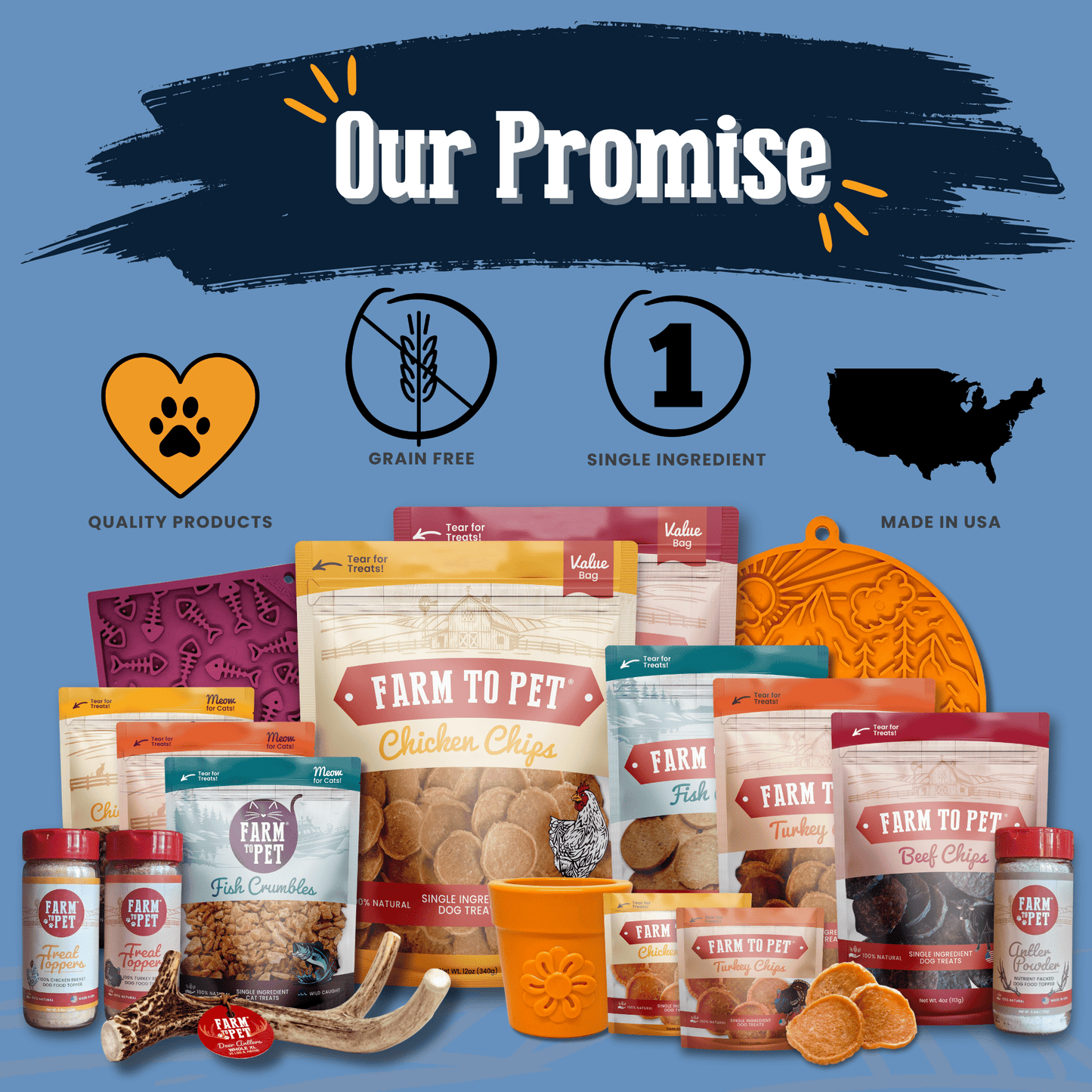 Farm To Table Premios Para Perros Fiesta Dog Treat Variety Bundle