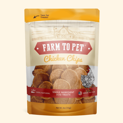 Farm To Pet All-Natural Single-Ingredient Chicken Chips Dog Treats