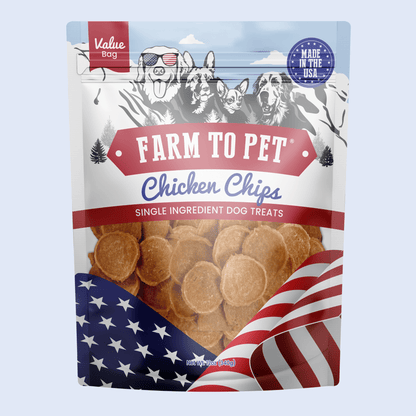 Farm To Pet Single-Ingredient Americana Chicken Chip Dog Treats