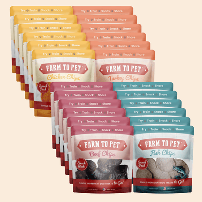 Farm To Pet Single-Ingredient Dog Treats Snack Pack Sampler
