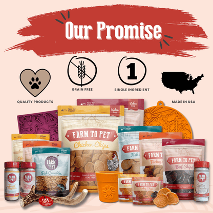 Farm To Pet All-Natural Single-Ingredient Turkey Chips Dog Treats