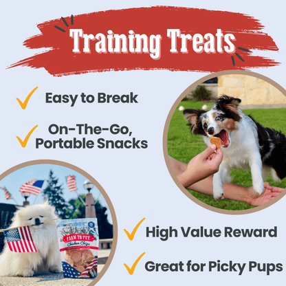 Farm To Pet Single-Ingredient Americana Chicken Chip Dog Treats
