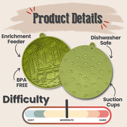 Farm To Pet Choice of Dog Lick Mat with Suction Cups