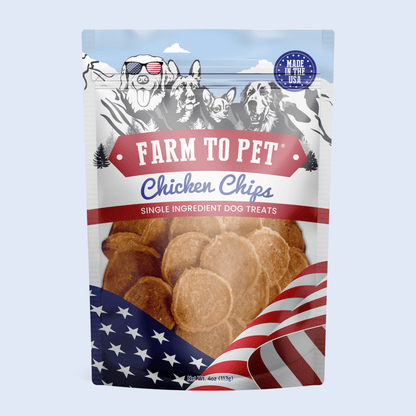 Farm To Pet Single-Ingredient Americana Chicken Chip Dog Treats