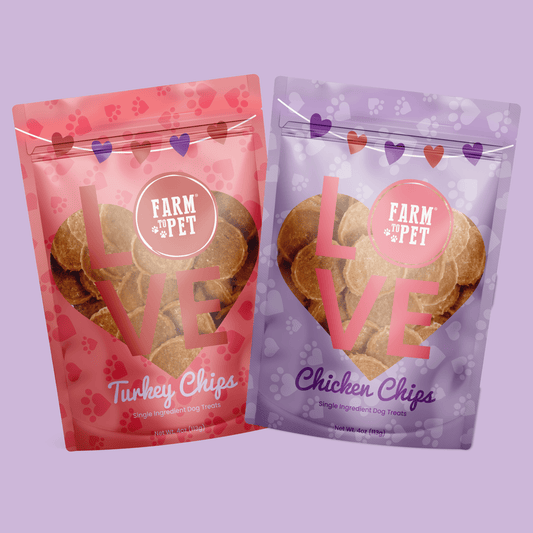 Farm To Pet Valentine's Day Poultry Chip Variety Pack Dog Treats