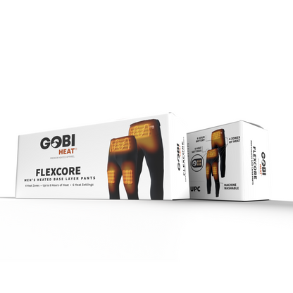 Gobi Heat Men's FlexCore Heated Base Layer Pants with Dual Control
