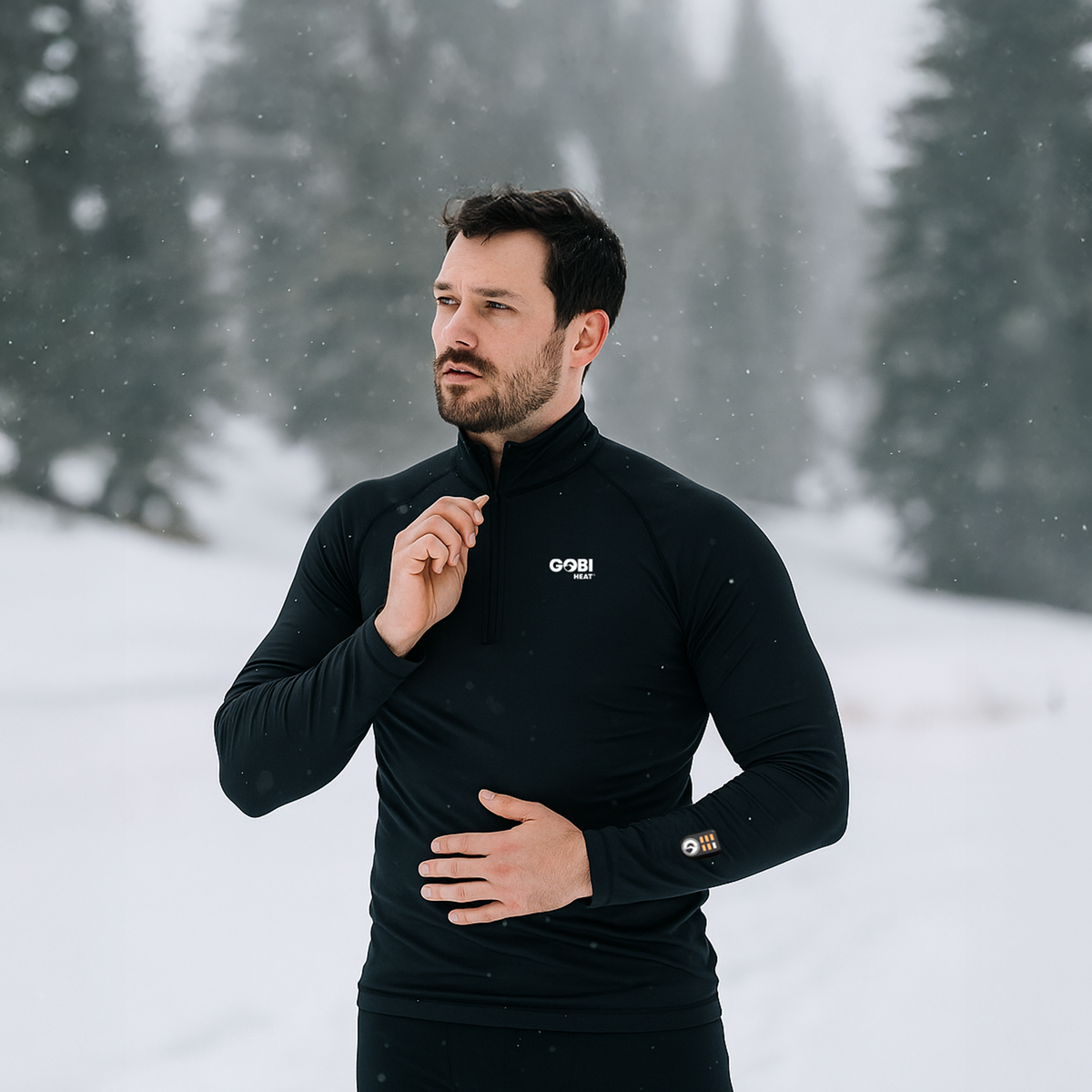 Gobi Heat Men's FlexCore Heated Base Layer Shirt with Dual Control