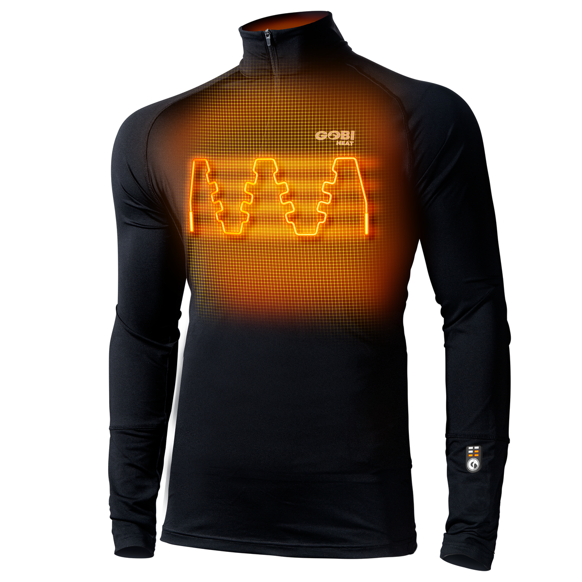 Gobi Heat Men's FlexCore Heated Base Layer Shirt with Dual Control